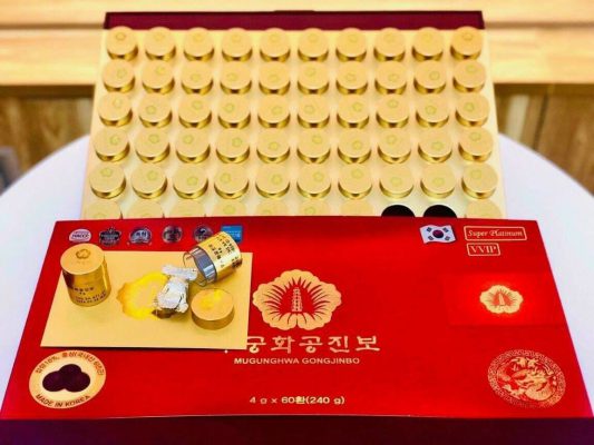 An cung ngưu hoàng hoàn Chính Phủ MUGUNGHWA hộp gỗ đỏ cao cấp 60 viên